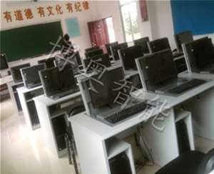 全木板式雙位翻轉(zhuǎn)電腦桌